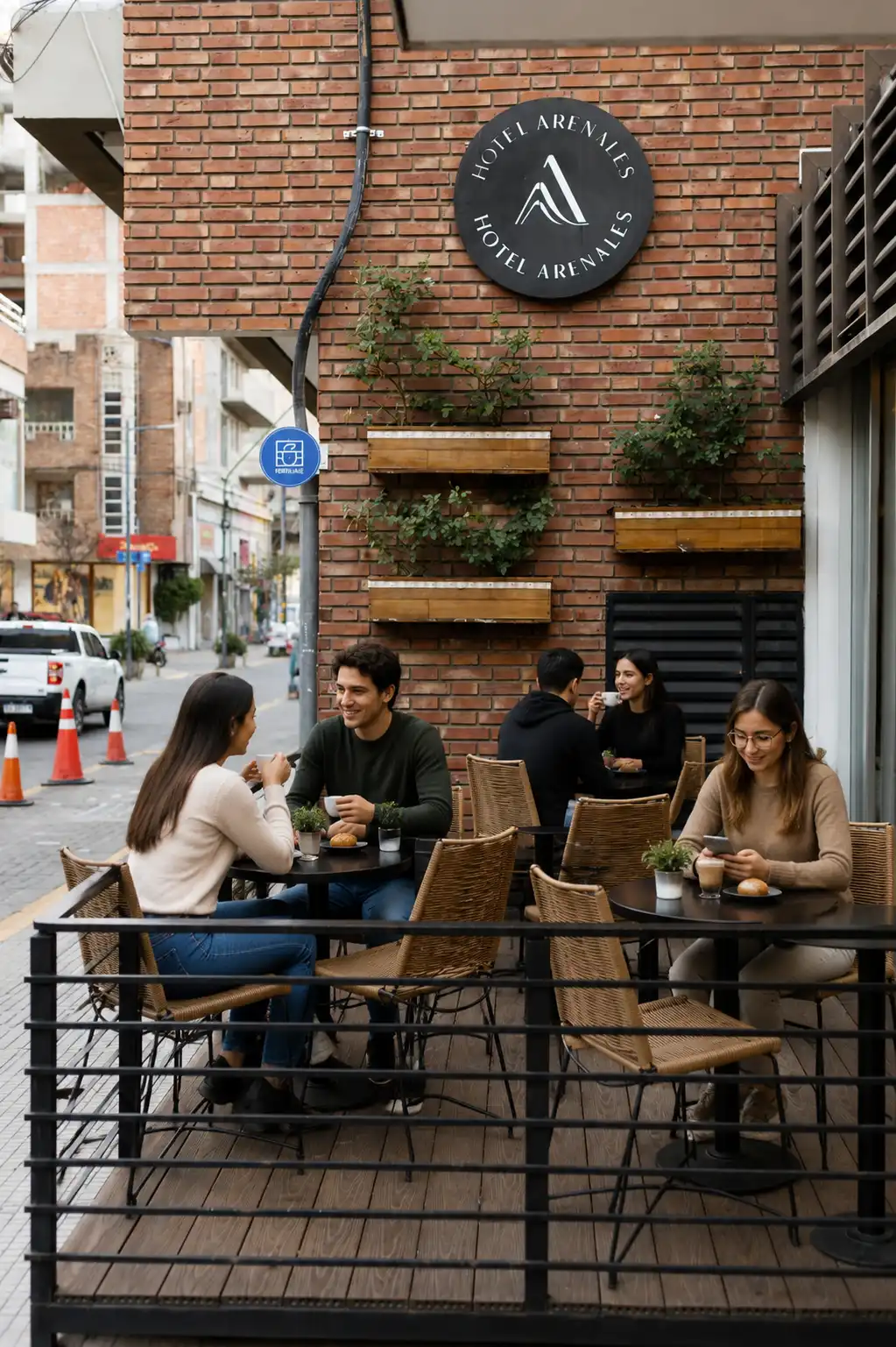 Cafetería desde la calle